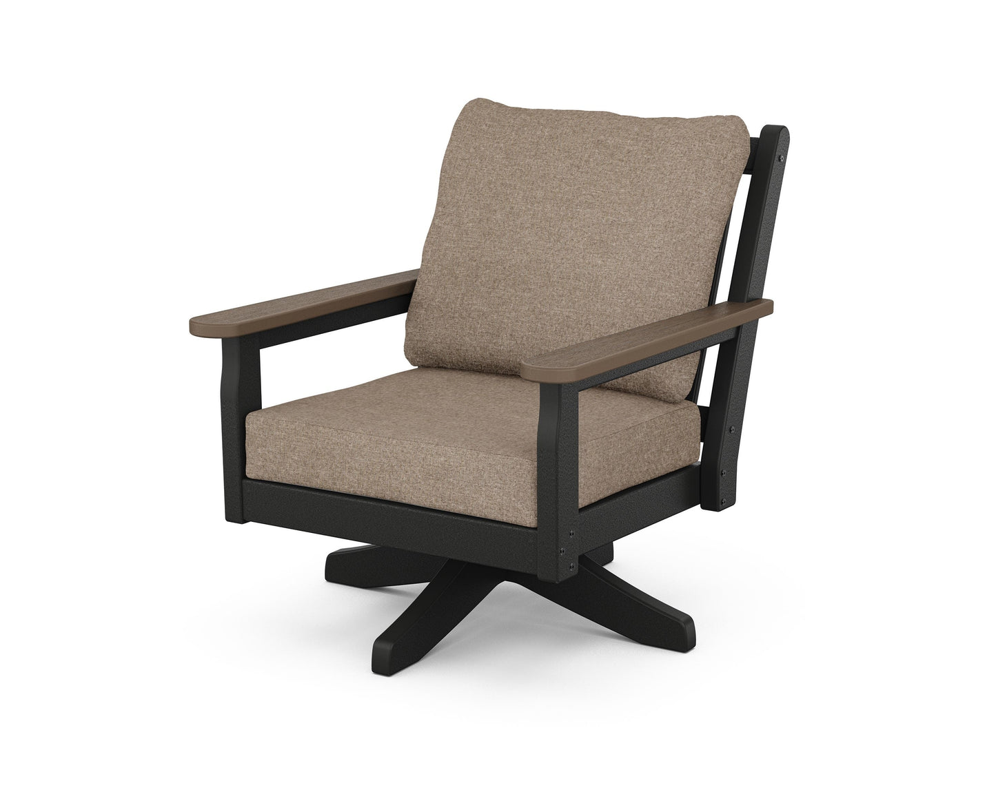 Chippendale Deep Seating Swivel Chair