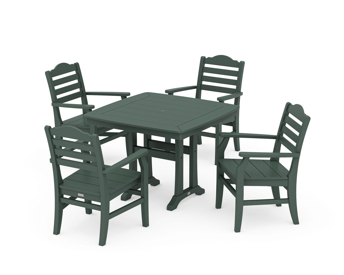 Savannah 5-Piece Dining Set with Trestle Legs