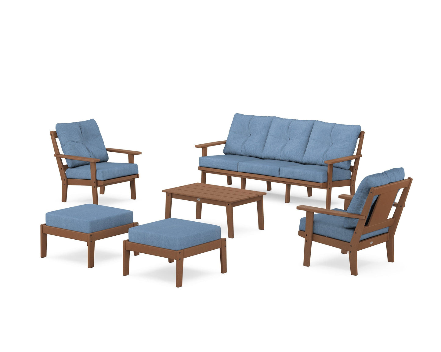 Prairie 6-Piece Lounge Sofa Set