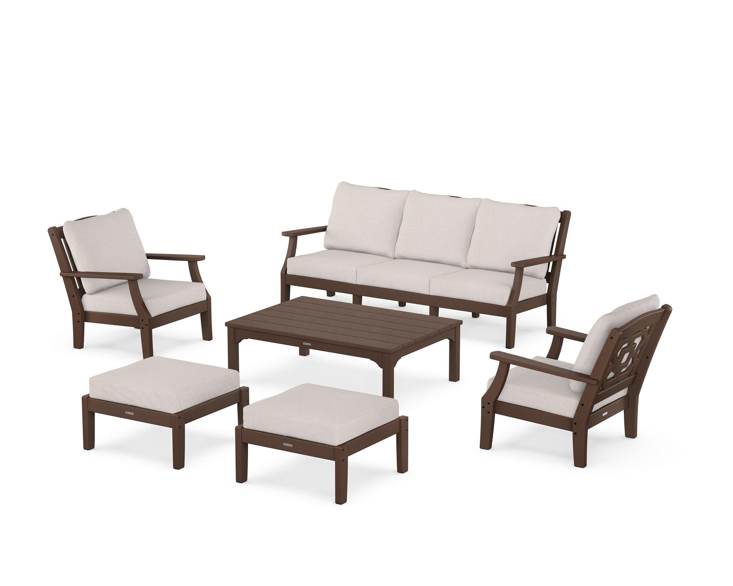Chinoiserie 6-Piece Lounge Sofa Set