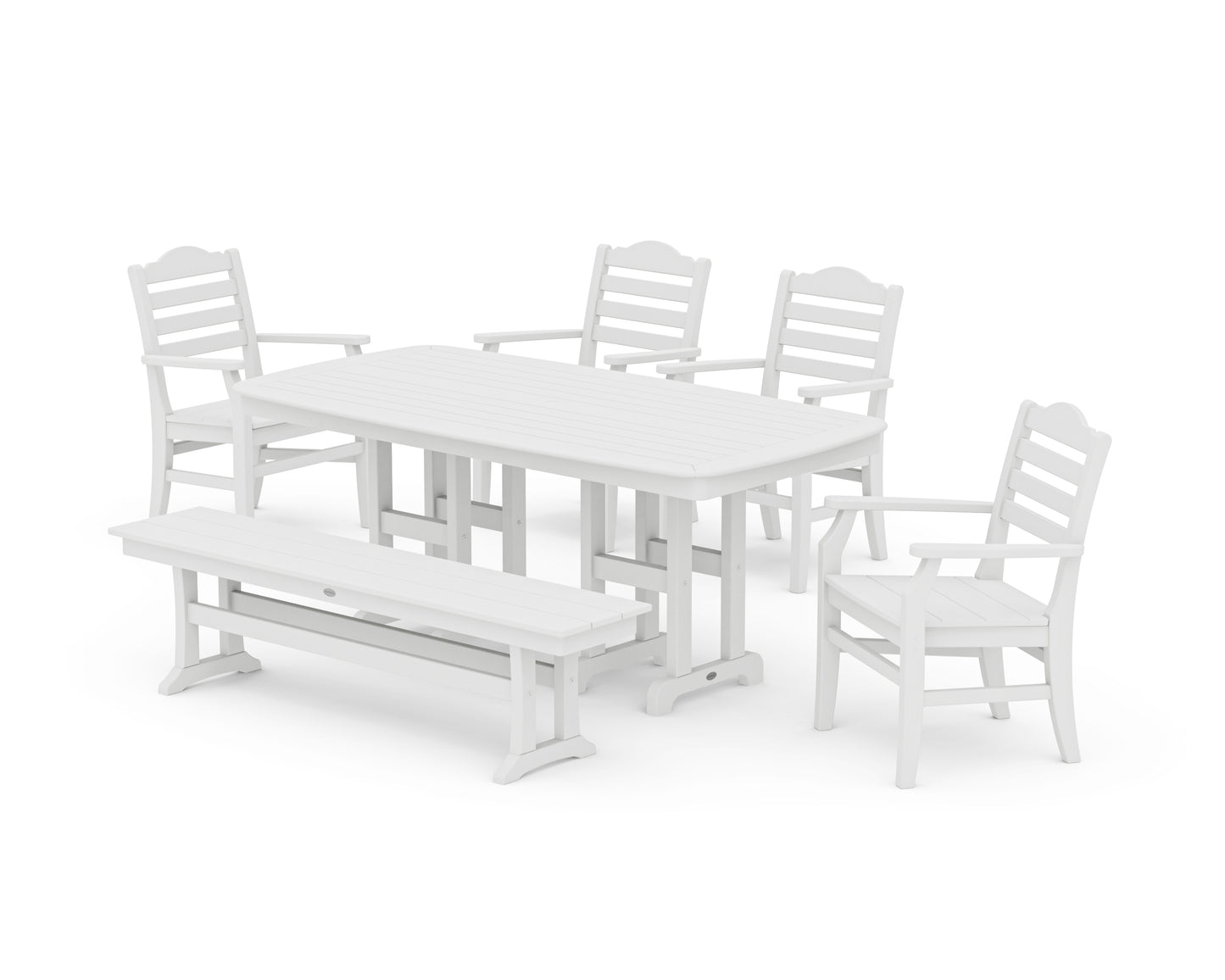 Savannah 6-Piece Farmhouse Dining Set with Bench