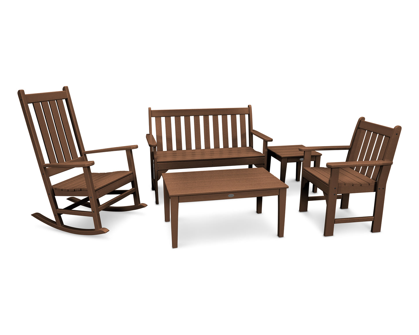 Vineyard 5-Piece Bench & Rocking Chair Set