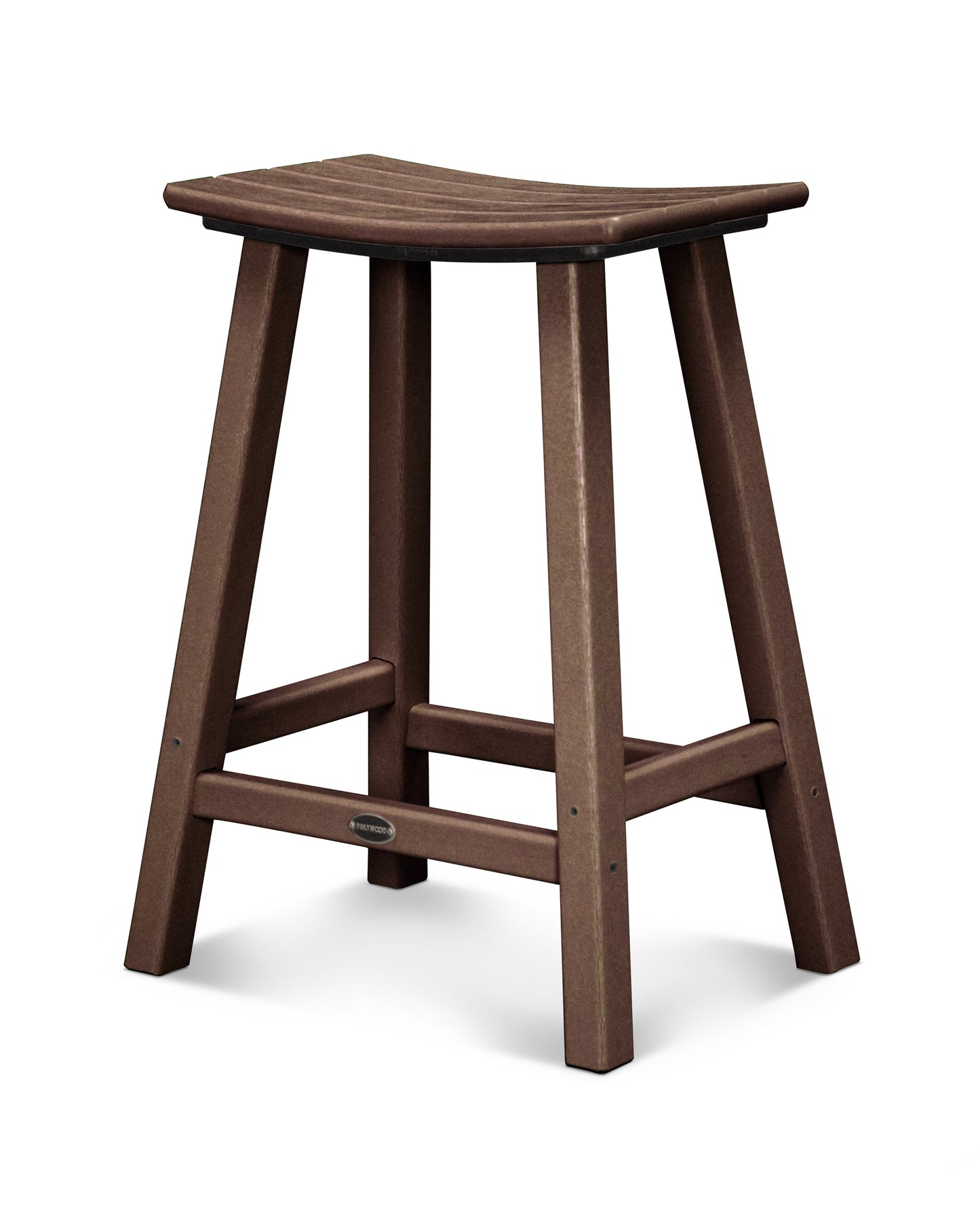 Traditional 24" Saddle Counter Stool