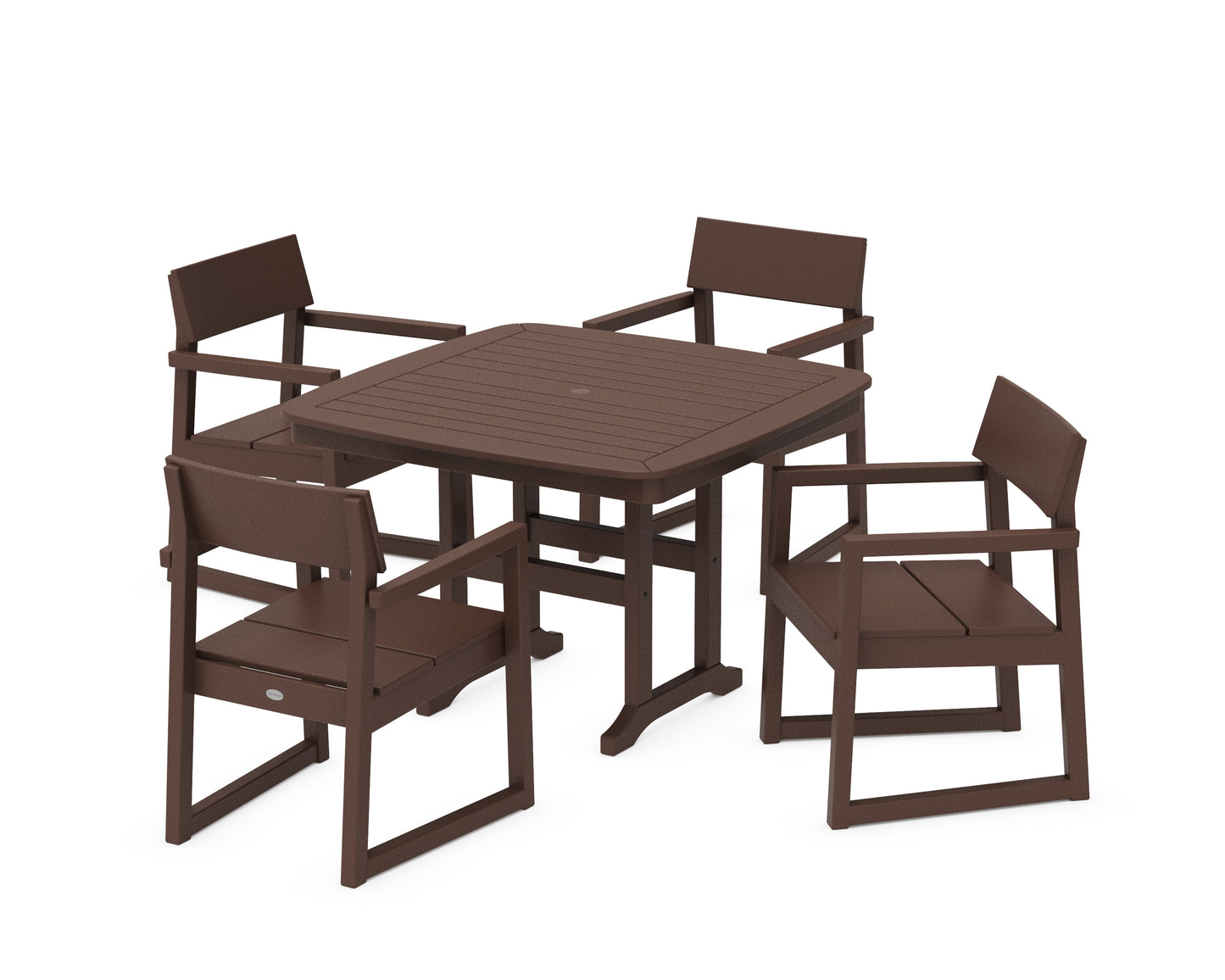 EDGE 5-Piece Dining Set with Trestle Legs