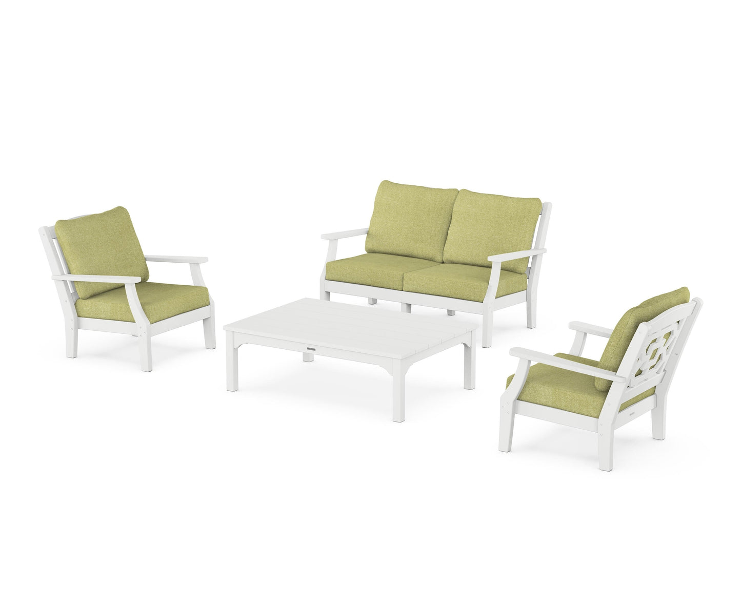 Chinoiserie 4-Piece Deep Seating Set with Loveseat
