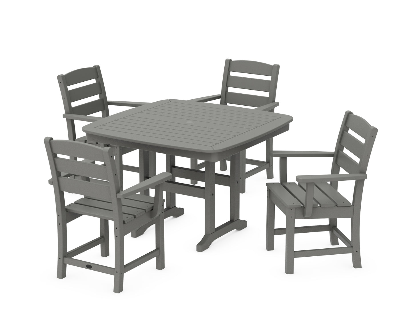 Lakeside 5-Piece Dining Set with Trestle Legs
