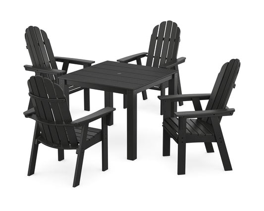 Vineyard Curveback Adirondack 5-Piece Parsons Dining Set