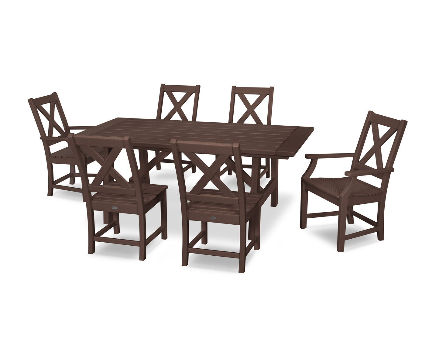 Braxton 7-Piece Rustic Farmhouse Dining Set