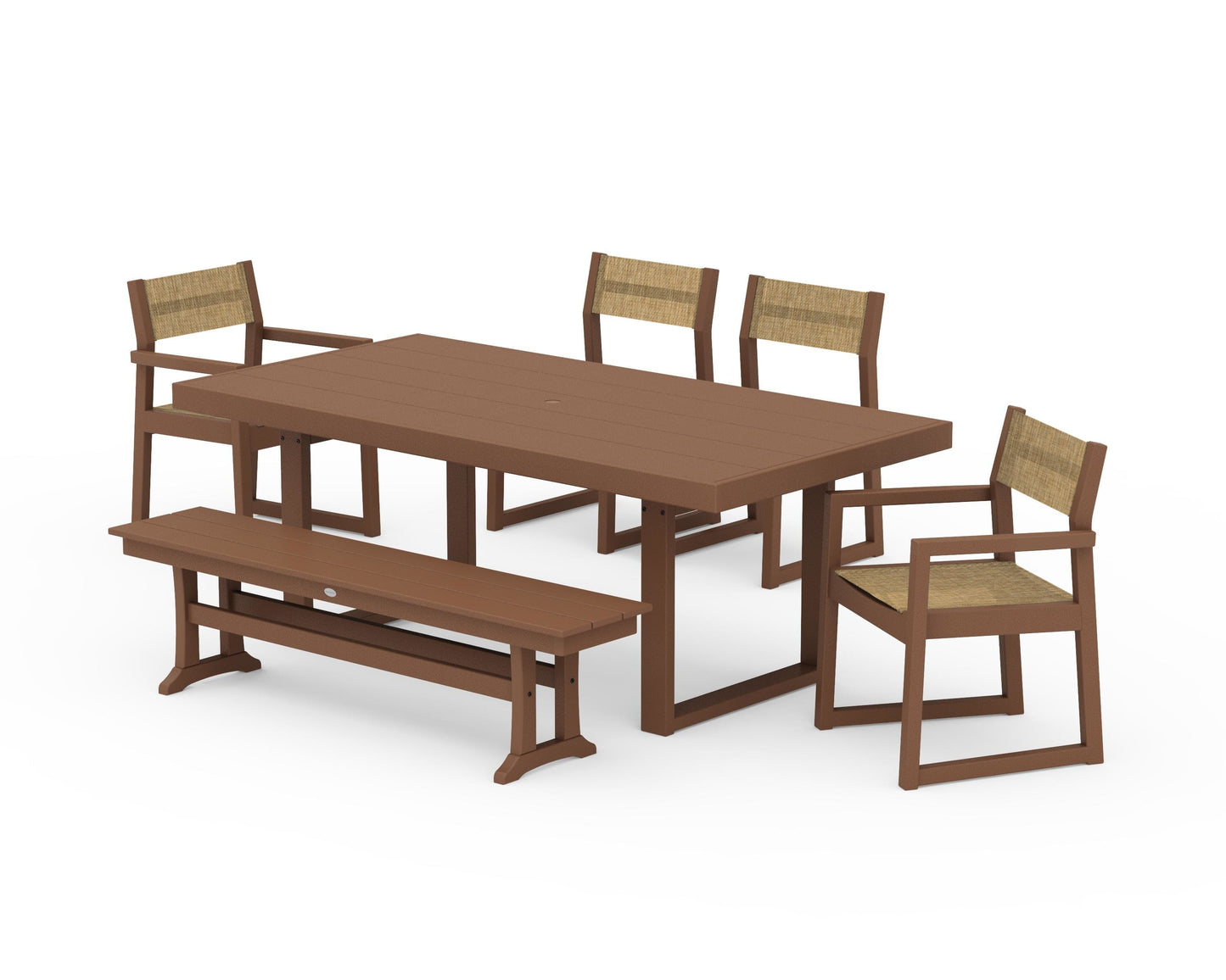 EDGE Sling 6-Piece Dining Set with Bench