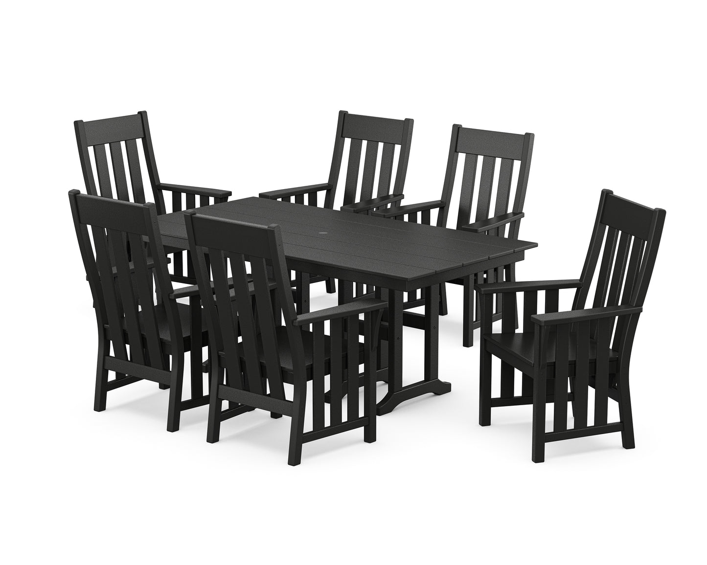 Acadia Arm Chair 7-Piece Farmhouse Dining Set