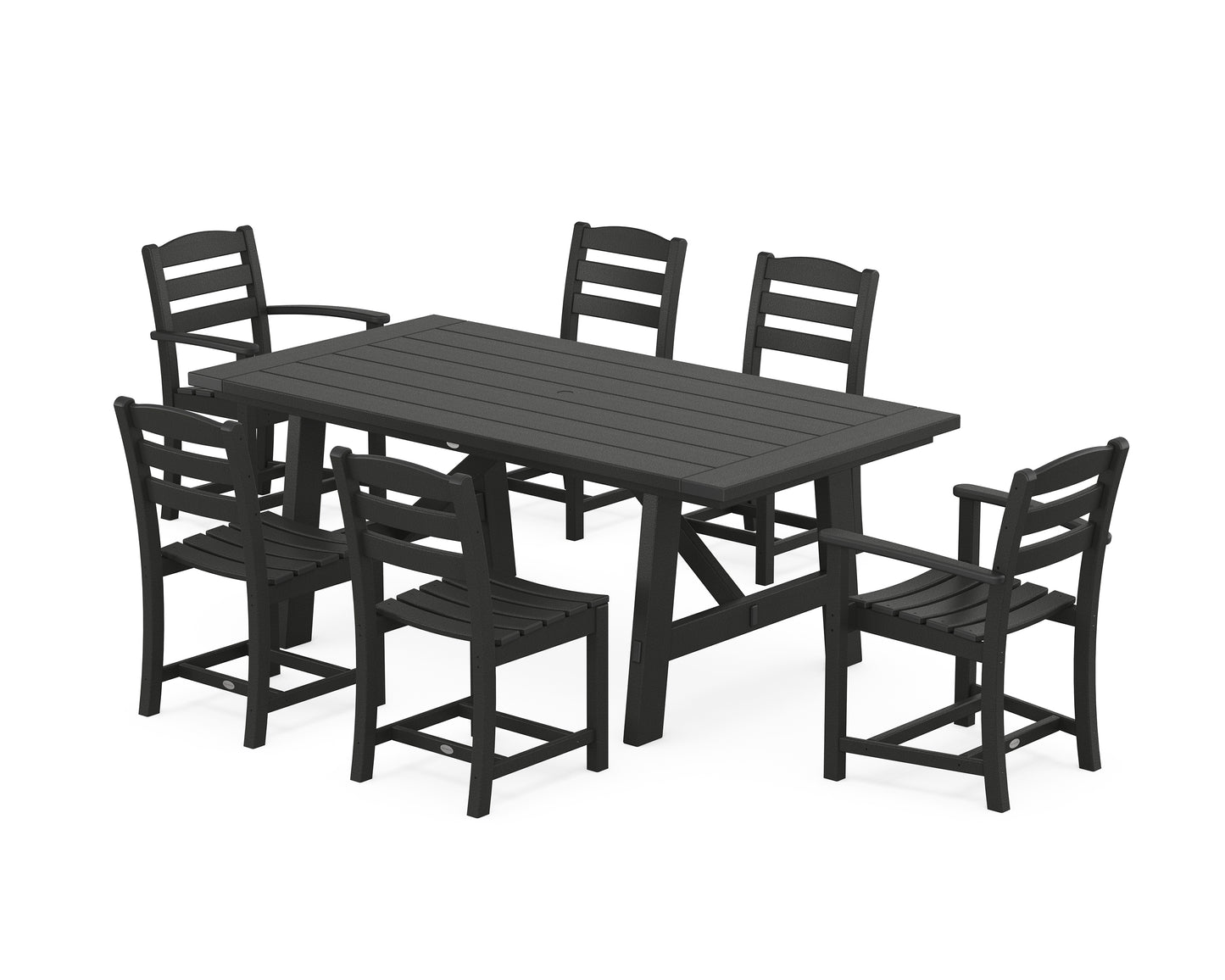 La Casa CafÃ© 7-Piece Rustic Farmhouse Dining Set