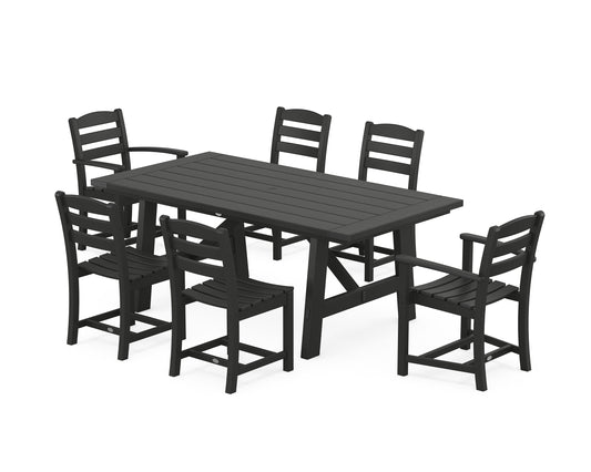 La Casa CafÃ© 7-Piece Rustic Farmhouse Dining Set