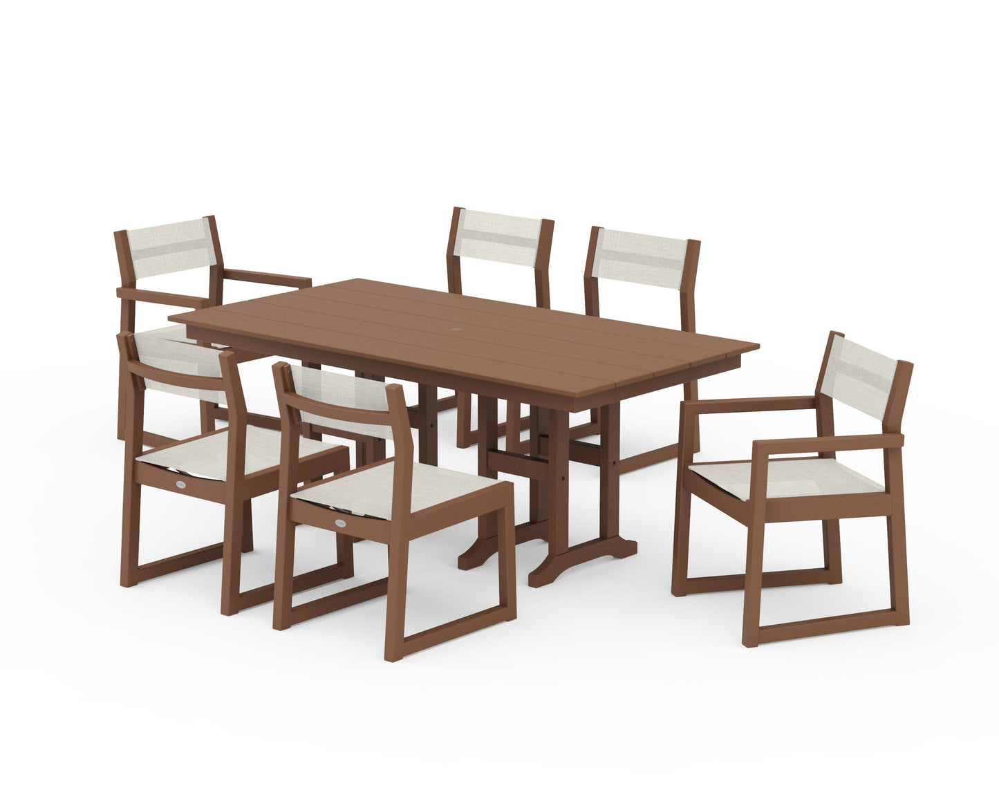 EDGE Sling 7-Piece Farmhouse Dining Set