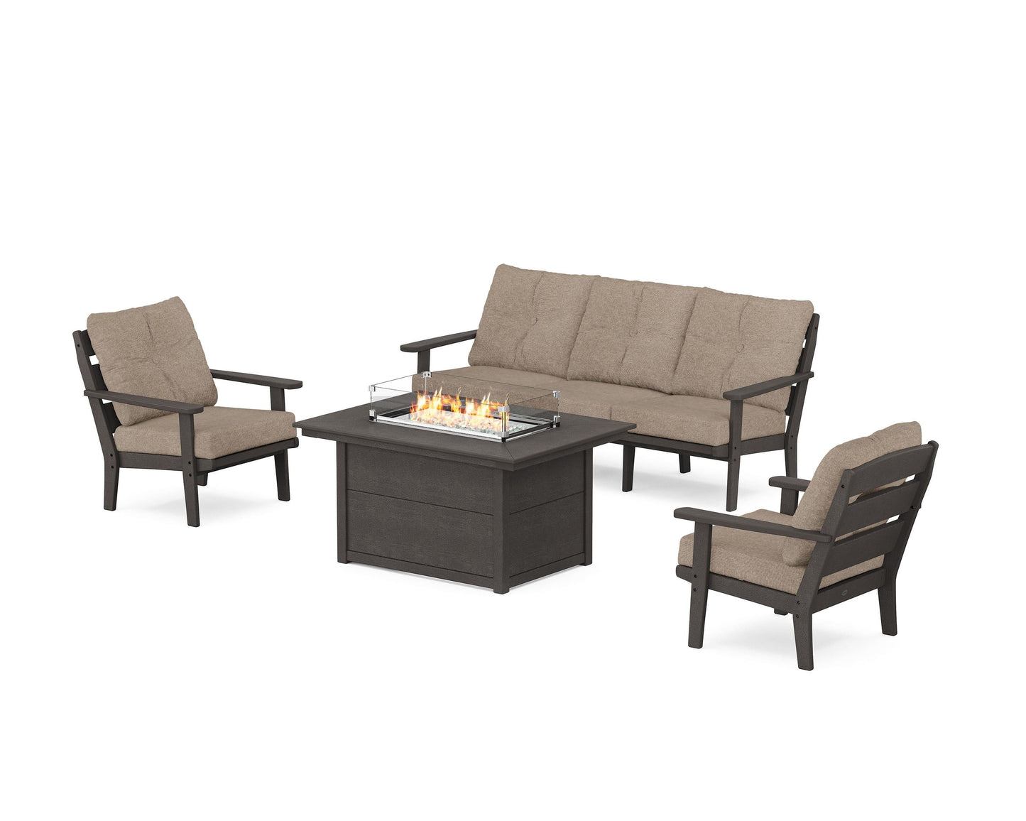 Lakeside Deep Seating Fire Pit Table Set
