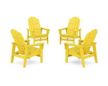 4-Piece Vineyard Grand Upright Adirondack Chair Conversation Set