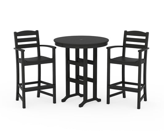 La Casa CafÃ© 3-Piece Round Farmhouse Bar Set