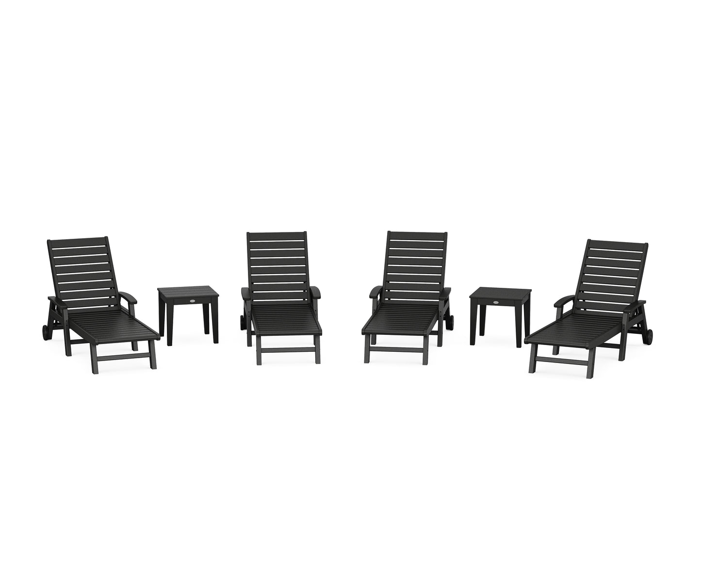 Signature Chaise 6-Piece Set with Wheels