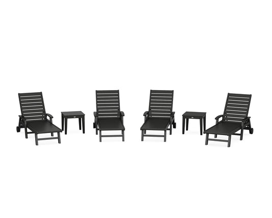 Signature Chaise 6-Piece Set with Wheels