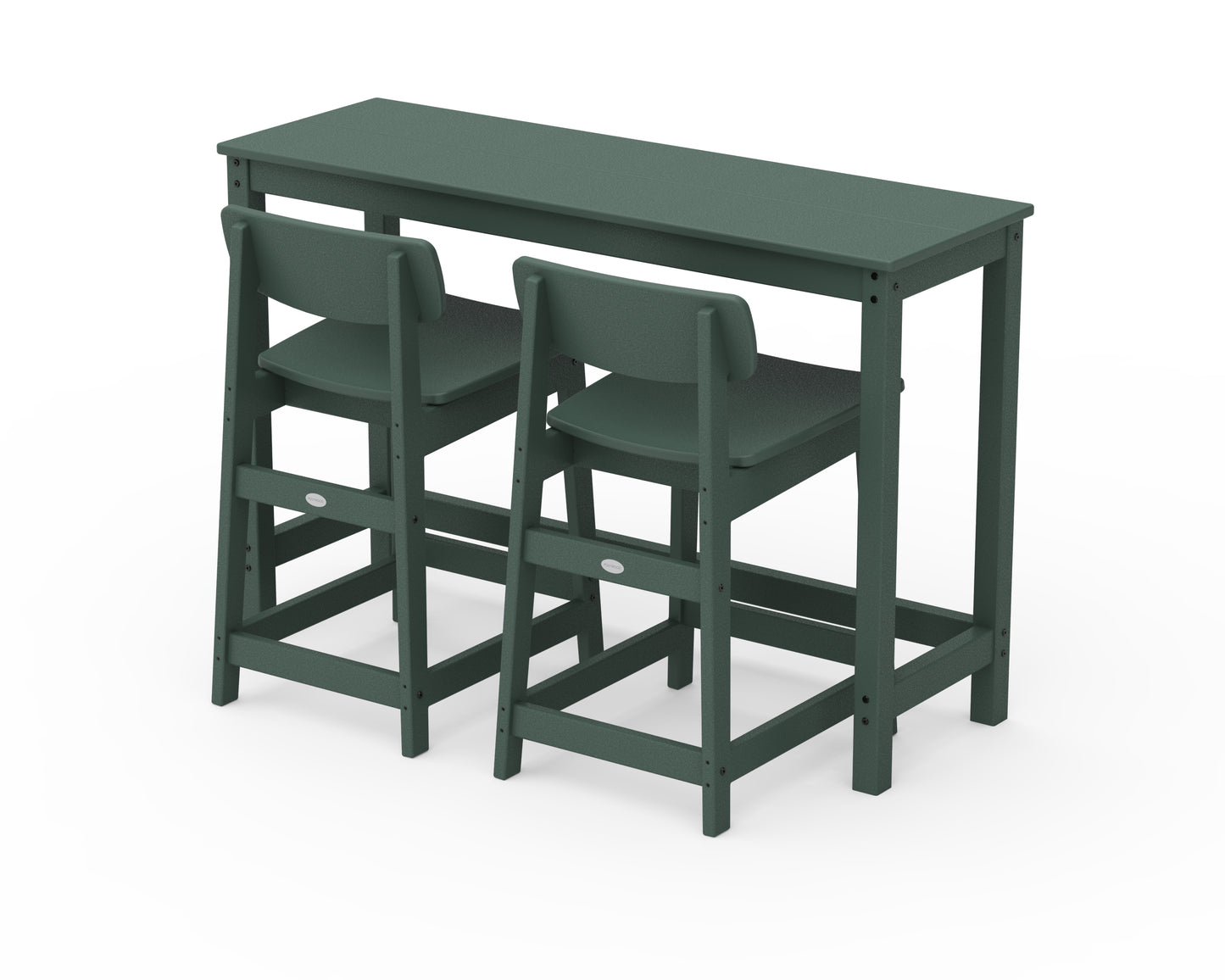 Modern Studio Urban Lowback Counter Chair 3-Piece Balcony Set