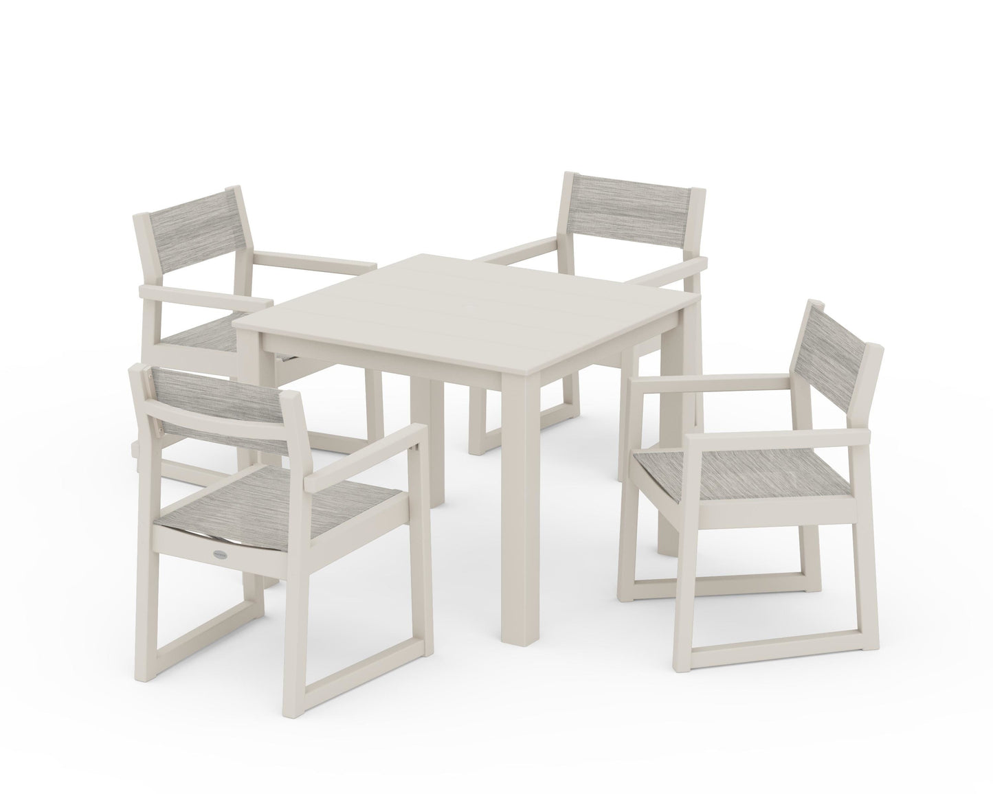 EDGE Sling Arm Chair 5-Piece Parsons Dining Set