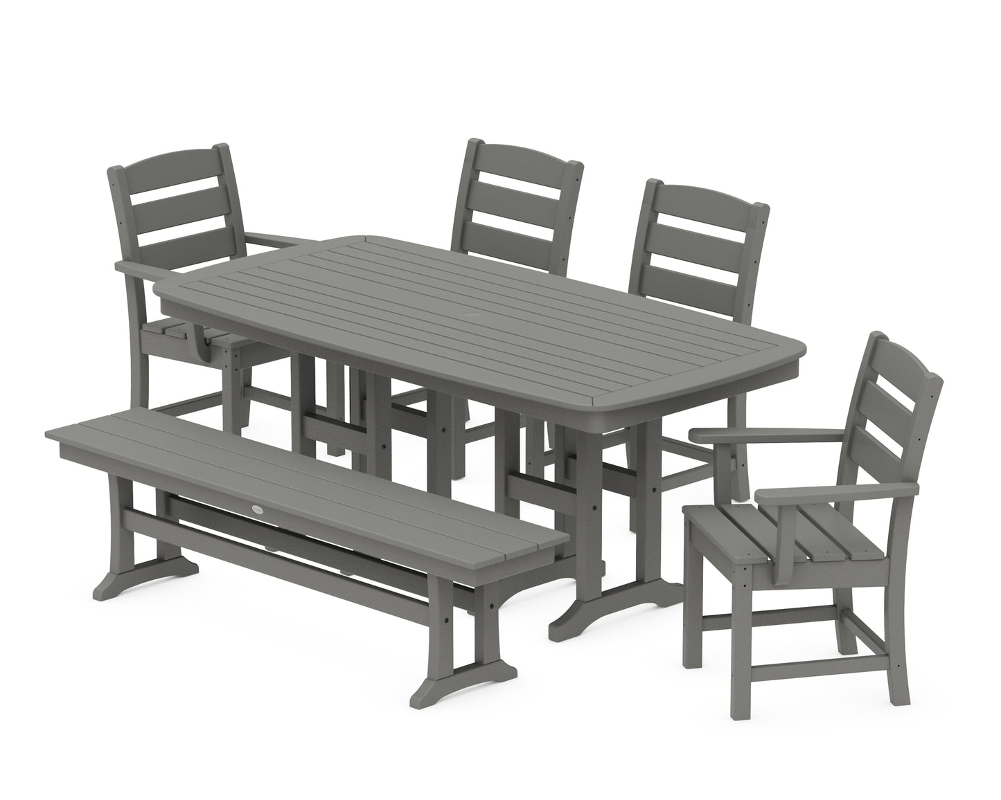 Lakeside 6-Piece Dining Set with Bench
