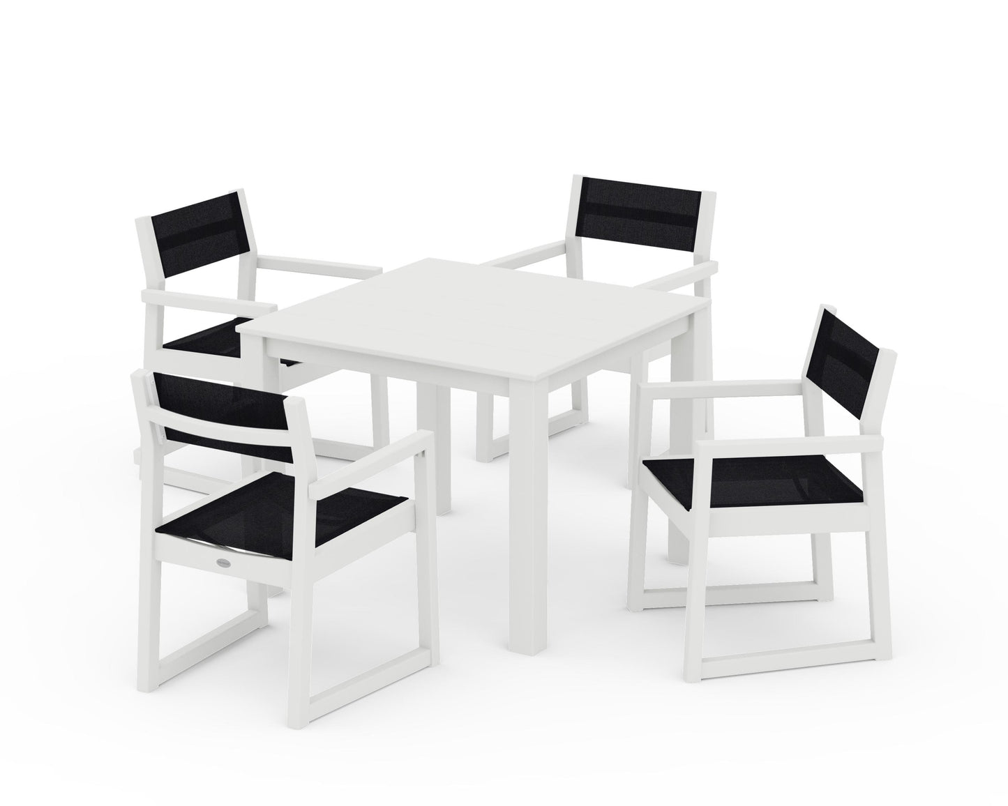 EDGE Sling Arm Chair 5-Piece Parsons Dining Set
