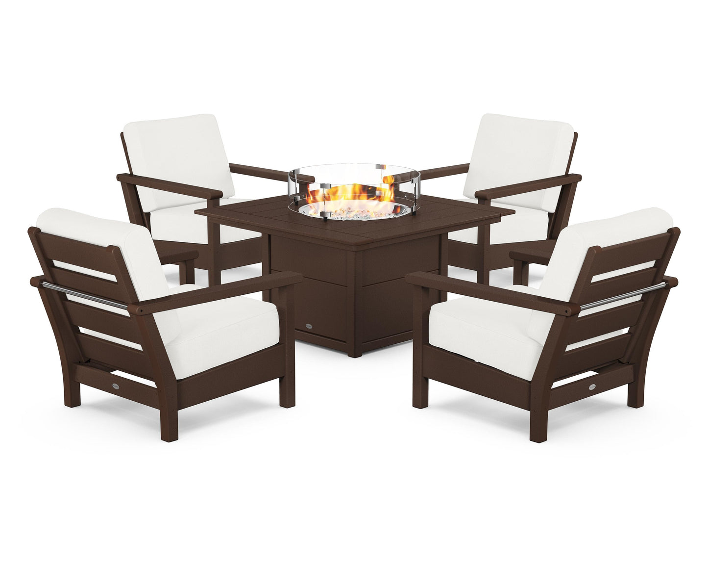 Harbour 5-Piece Conversation Set with Fire Pit Table
