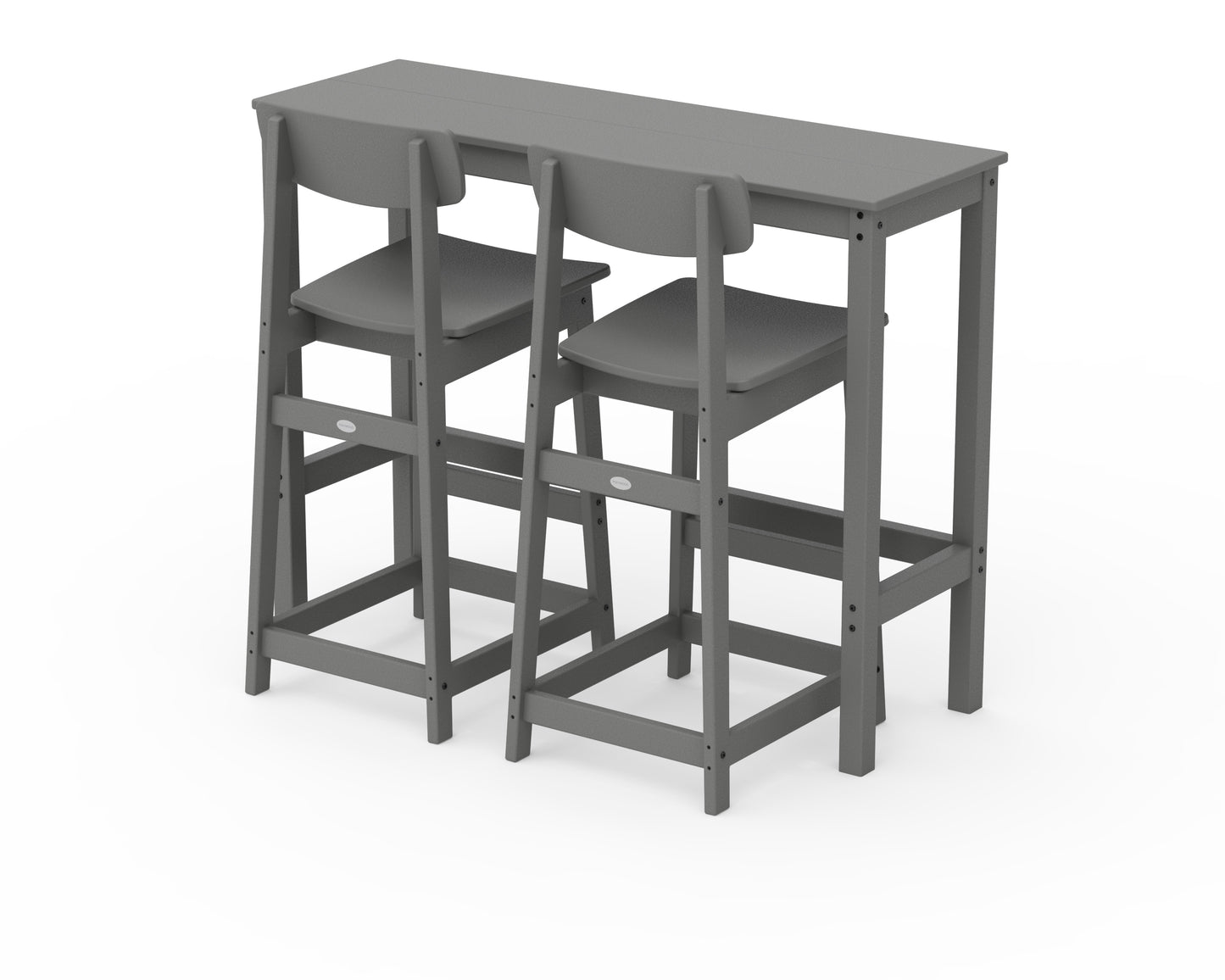 Modern Studio Urban Bar Chair 3-Piece Balcony Set