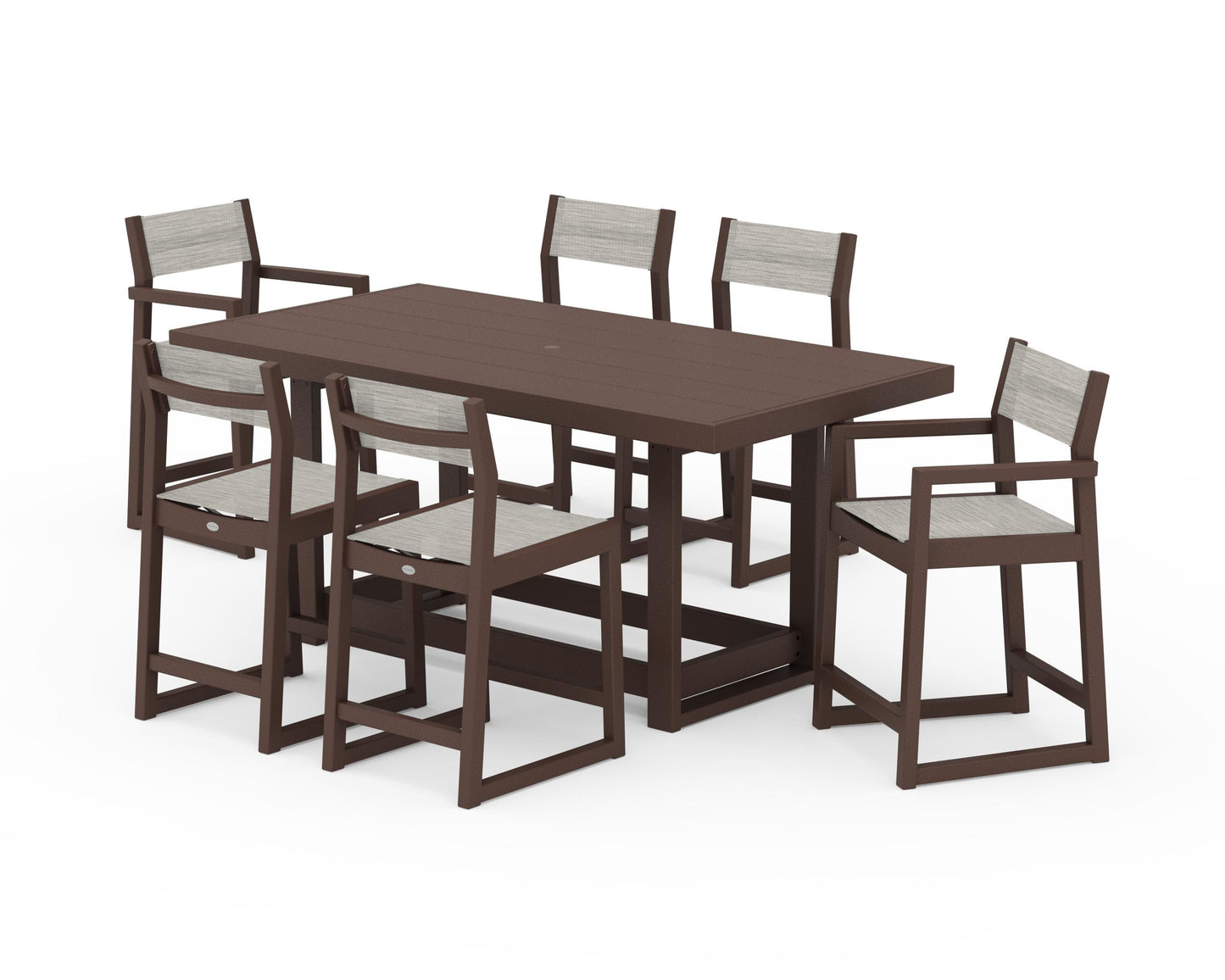 EDGE Sling 7-Piece Counter Table Set