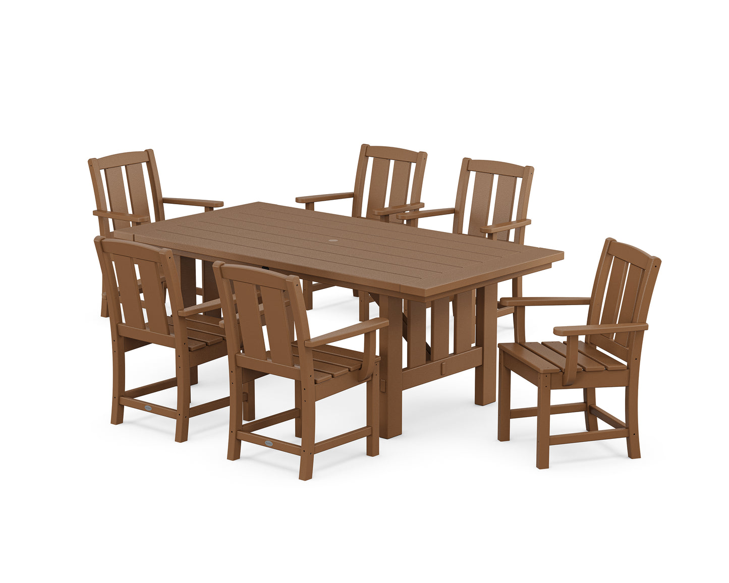 Mission Arm Chair 7-Piece Mission Dining Set