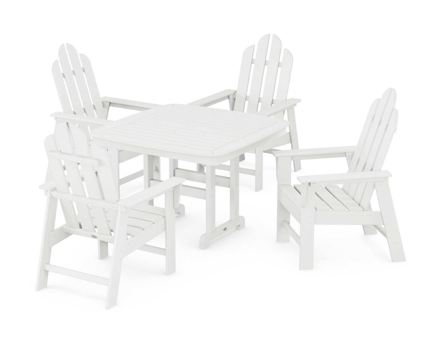 Long Island 5-Piece Dining Set with Trestle Legs