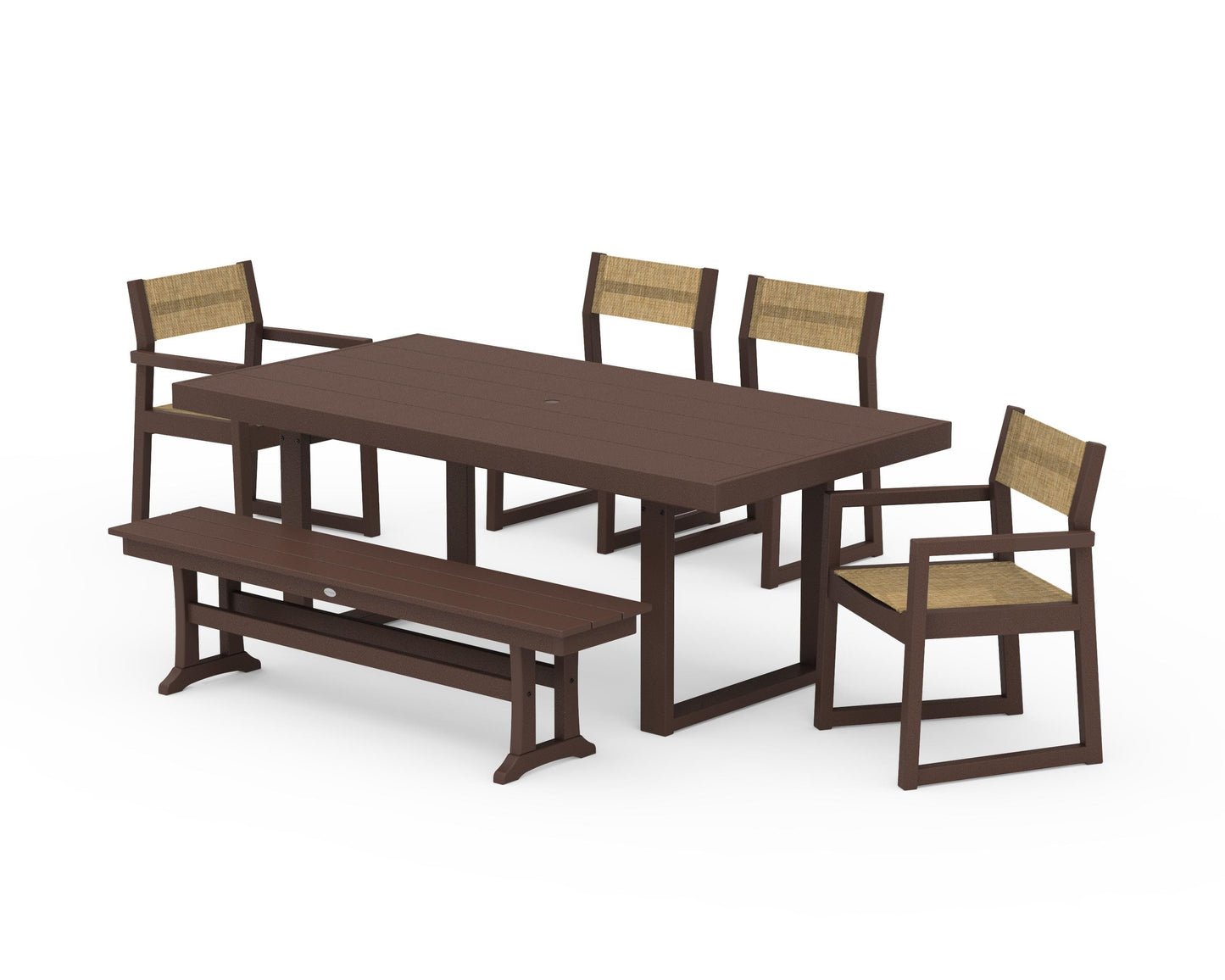 EDGE Sling 6-Piece Dining Set with Bench