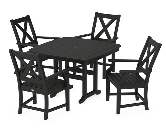 Braxton 5-Piece Dining Set with Trestle Legs