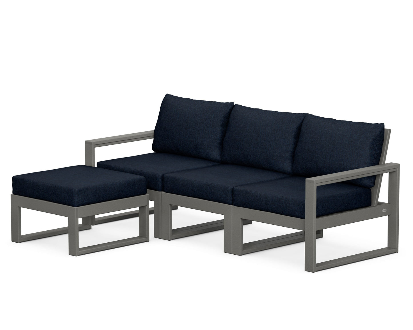 EDGE 4-Piece Modular Deep Seating Set with Ottoman