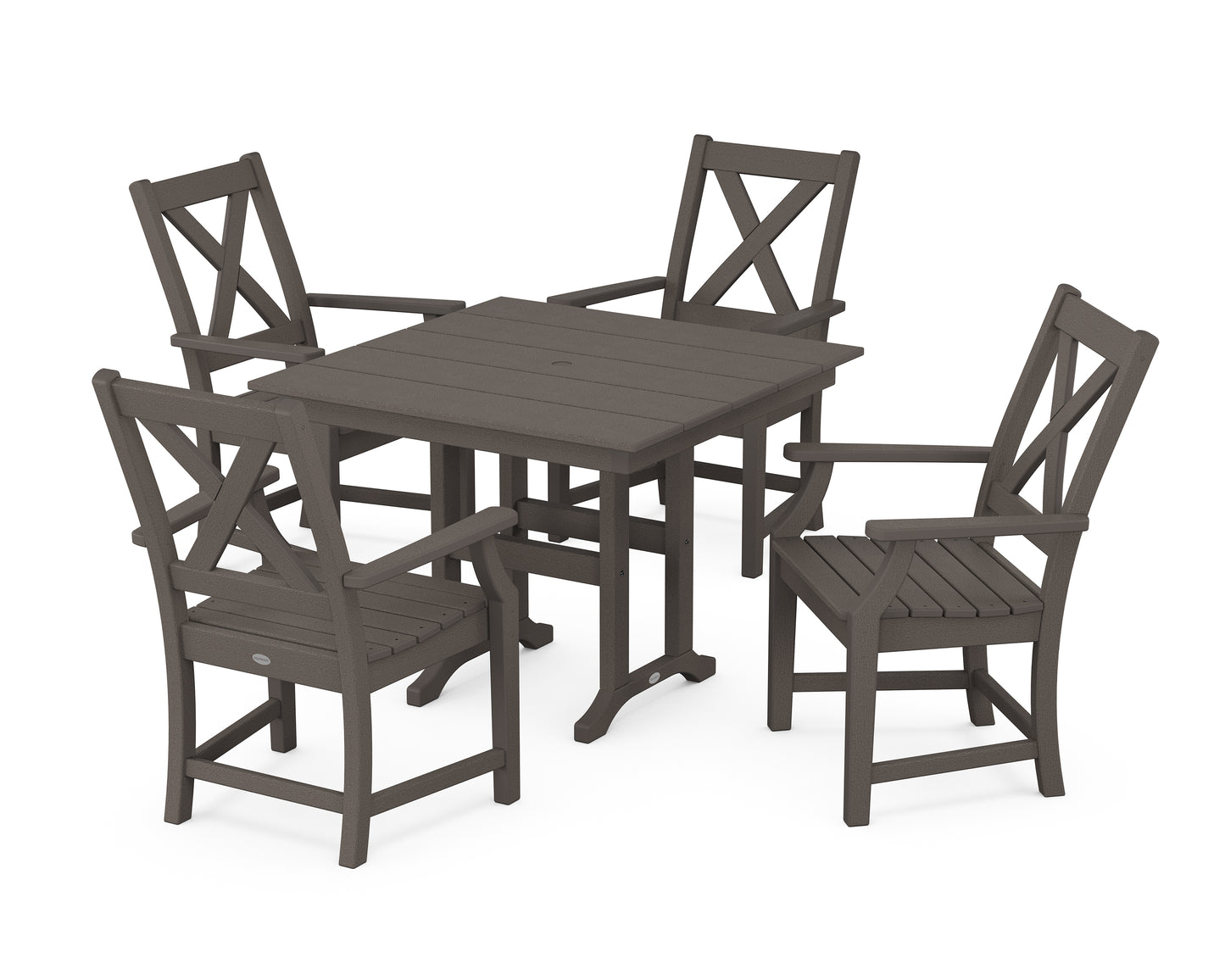 Braxton 5-Piece Farmhouse Dining Set