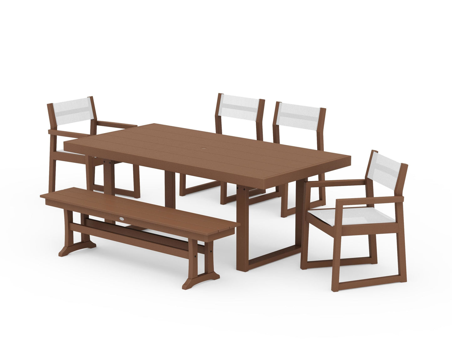 EDGE Sling 6-Piece Dining Set with Bench