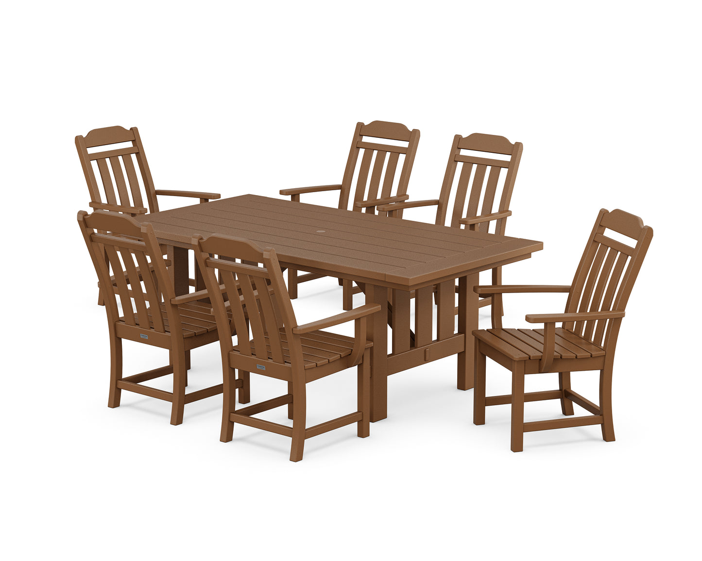 Country Living Arm Chair 7-Piece Mission Dining Set