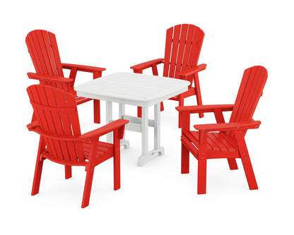 Nautical Curveback Adirondack 5-Piece Dining Set