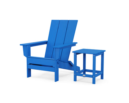 Modern Studio Folding Adirondack Chair with Side Table