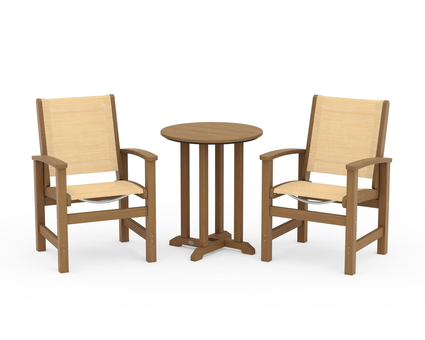 Coastal 3-Piece Round Bistro Dining Set