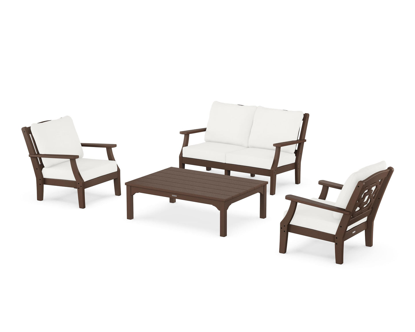 Chinoiserie 4-Piece Deep Seating Set with Loveseat