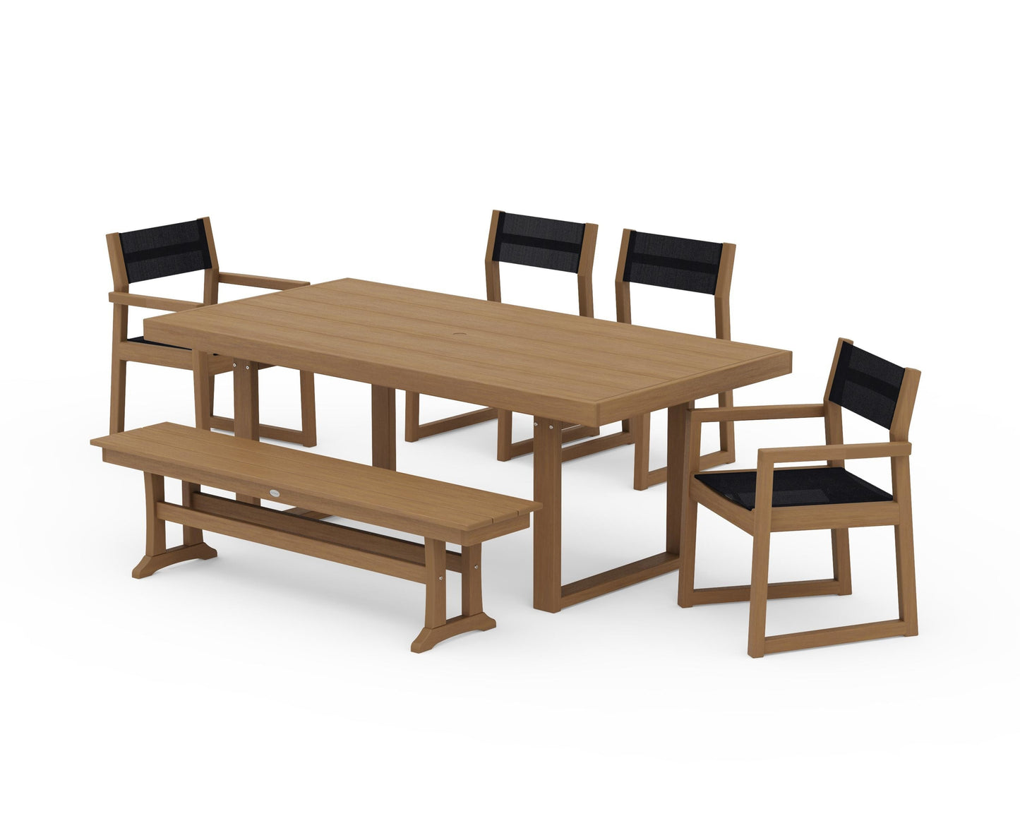 EDGE Sling 6-Piece Dining Set with Bench