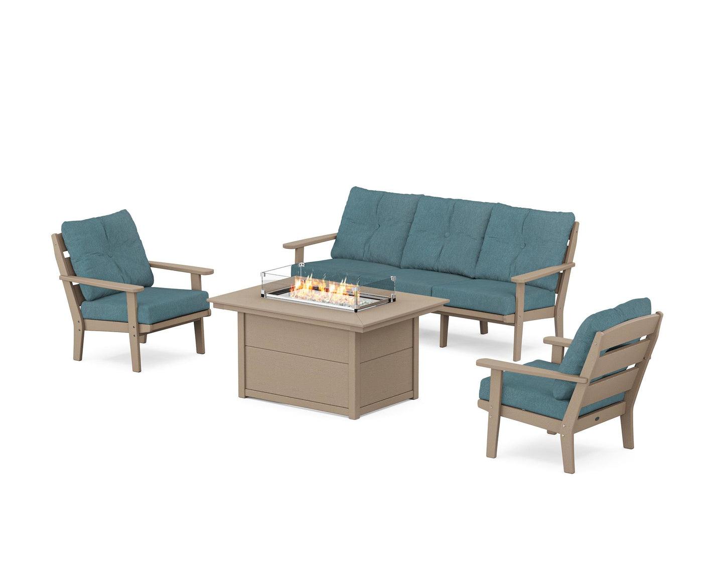 Lakeside Deep Seating Fire Pit Table Set