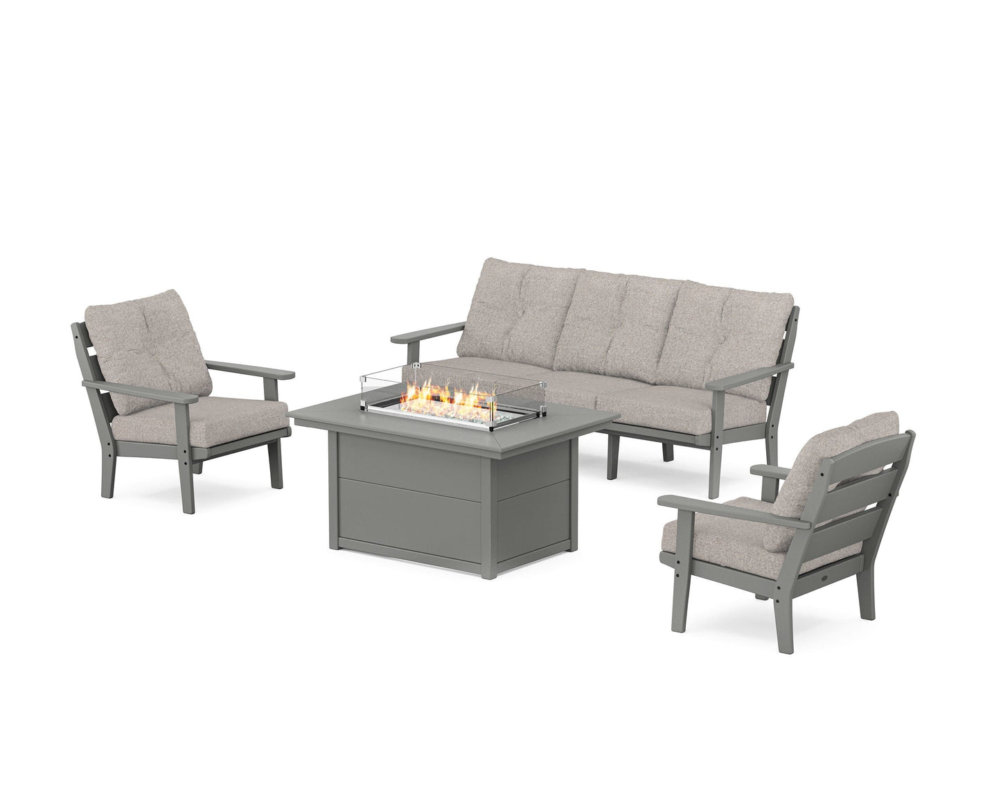 Lakeside Deep Seating Fire Pit Table Set