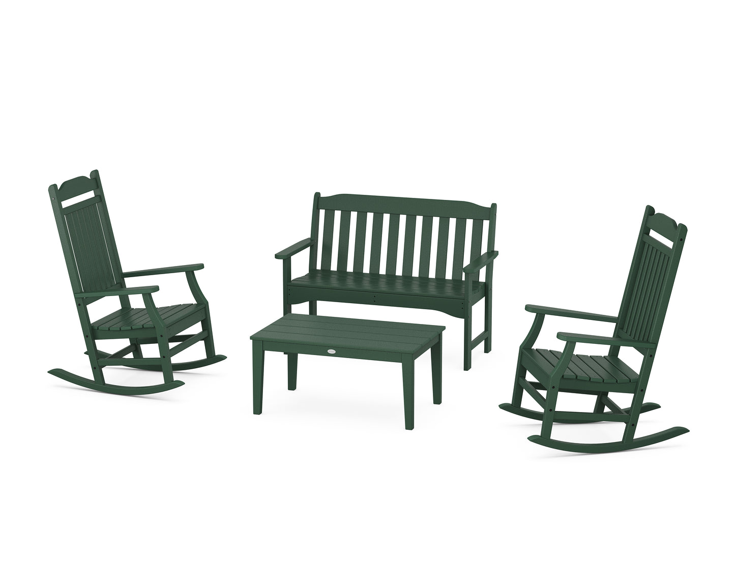 Cottage Rocking Chair 4-Piece Porch Set