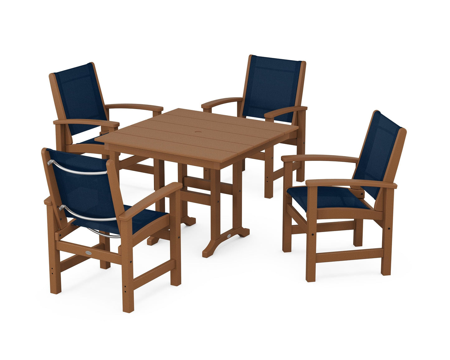 Coastal 5-Piece Farmhouse Dining Set