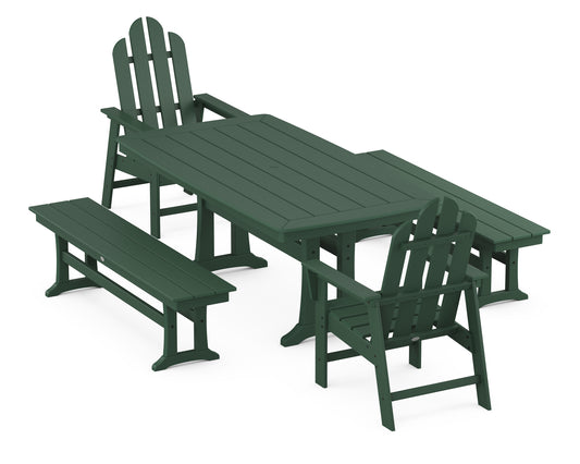 Long Island 5-Piece Dining Set with Trestle Legs