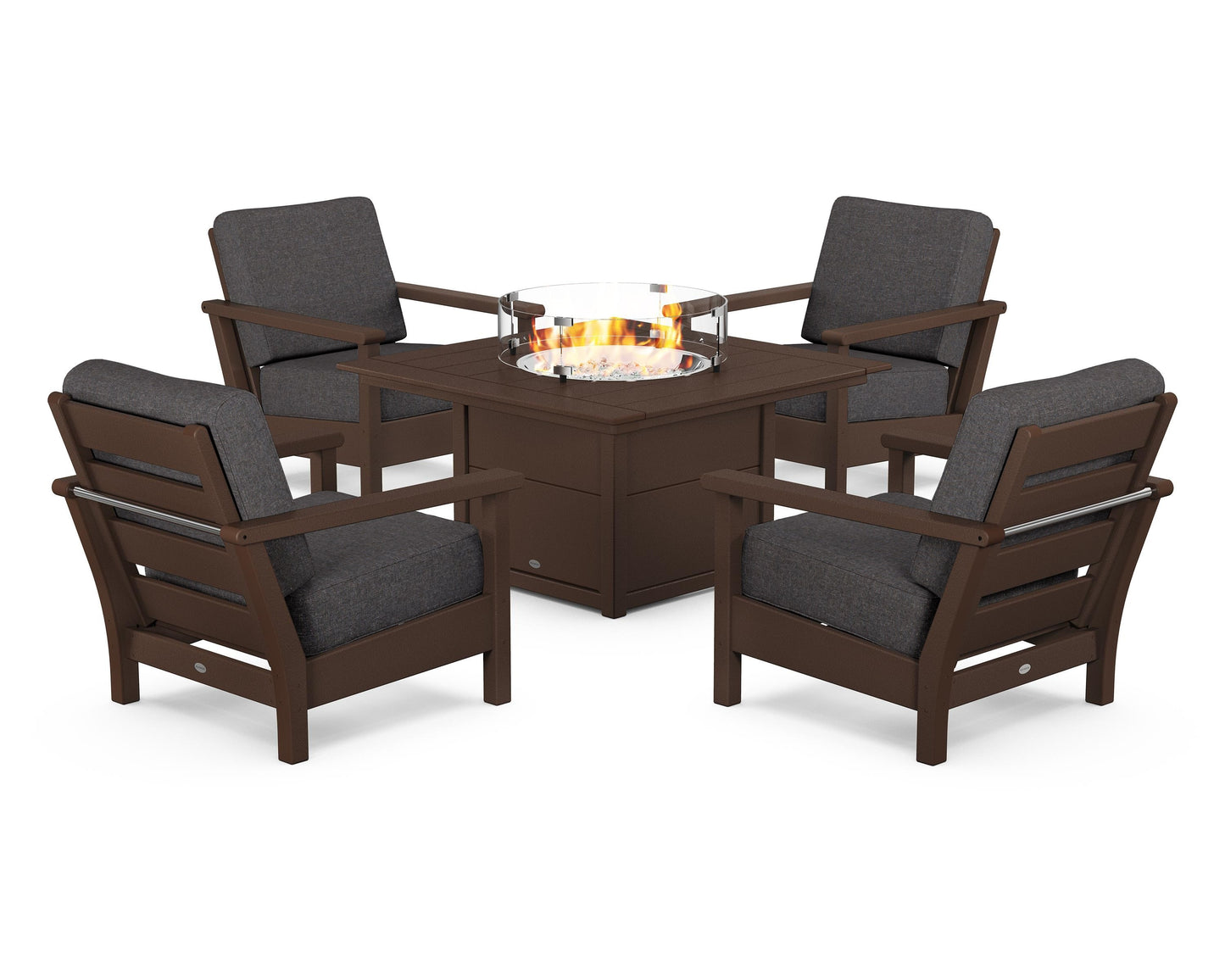 Harbour 5-Piece Conversation Set with Fire Pit Table