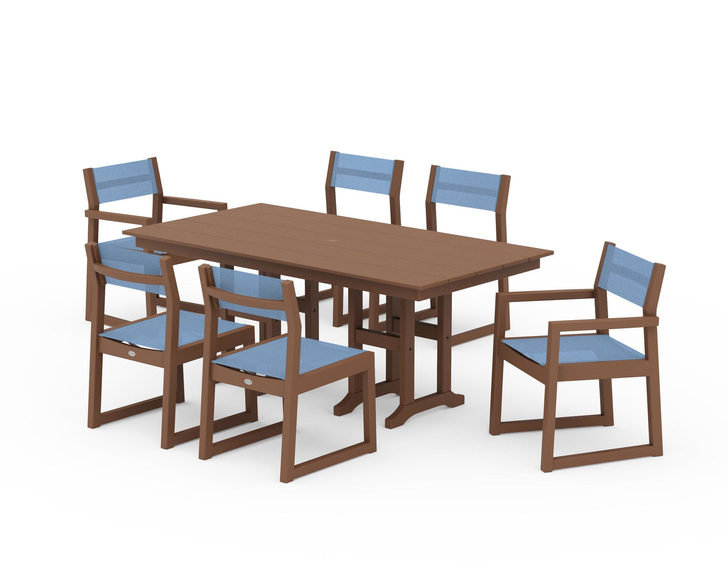 EDGE Sling 7-Piece Farmhouse Dining Set
