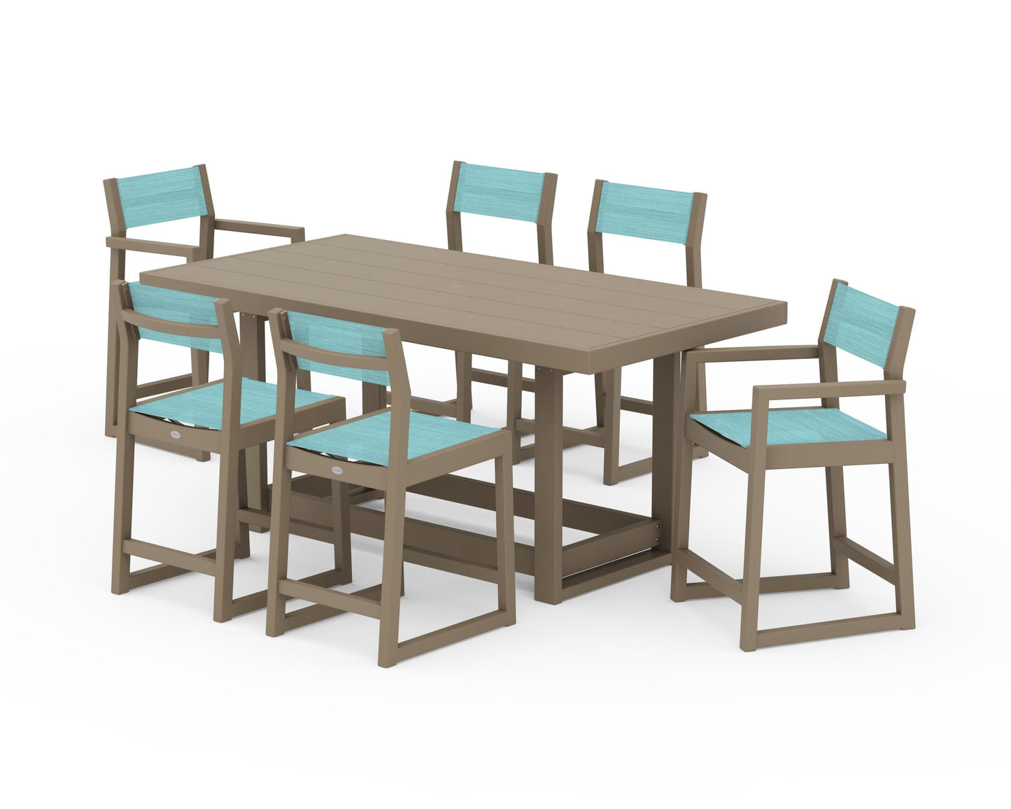 EDGE Sling 7-Piece Counter Table Set
